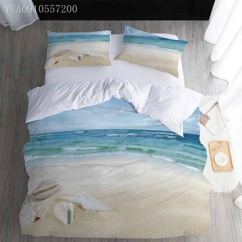 Ocean Bedding Set Beach Printing Duvet Cover Set Queen Comforter Cover Sets Twin Double King Bedclothes for Bedroom Decor
Ocean Bedding Set Beach Printing Duvet Cover Set Queen Comforter Cover Sets Twin Double King Bedclothes for Bedroom Decor