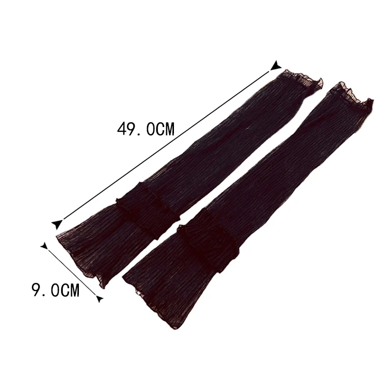 Women's Summer Thin Sun-proof Silk Sleeves Lolita Ruffles Breathable Sunscreen Long Arm Sleeve Driving Fingerless Gloves
Women's Summer Thin Sun-proof Silk Sleeves Lolita Ruffles Breathable Sunscreen Long Arm Sleeve Driving Fingerless Gloves