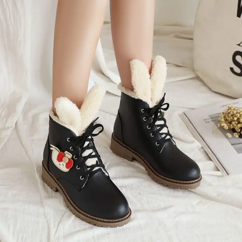 RIZABINA Size 34-43 Women Snow Boots Plus Fur Warm Sweet Women Ankle Boots Fashion Women Winter Shoes Ladies Footwear
RIZABINA Size 34-43 Women Snow Boots Plus Fur Warm Sweet Women Ankle Boots Fashion Women Winter Shoes Ladies Footwear
