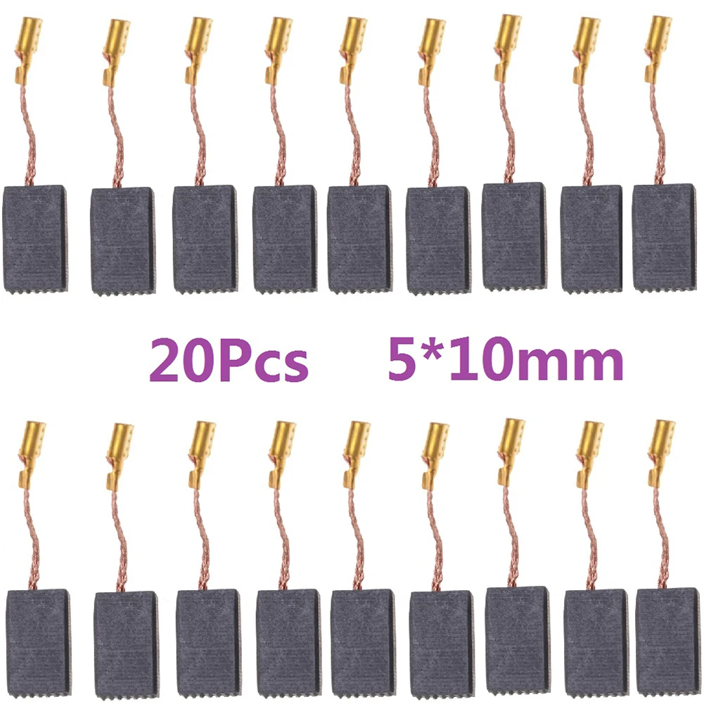 20 Pcs Carbon Brushes 5*10*15mm Motor Carbons For Bosch 125 Motor Angle Grinder Electric Hammer Tool Cutting Machine
20 Pcs Carbon Brushes 5*10*15mm Motor Carbons For Bosch 125 Motor Angle Grinder Electric Hammer Tool Cutting Machine