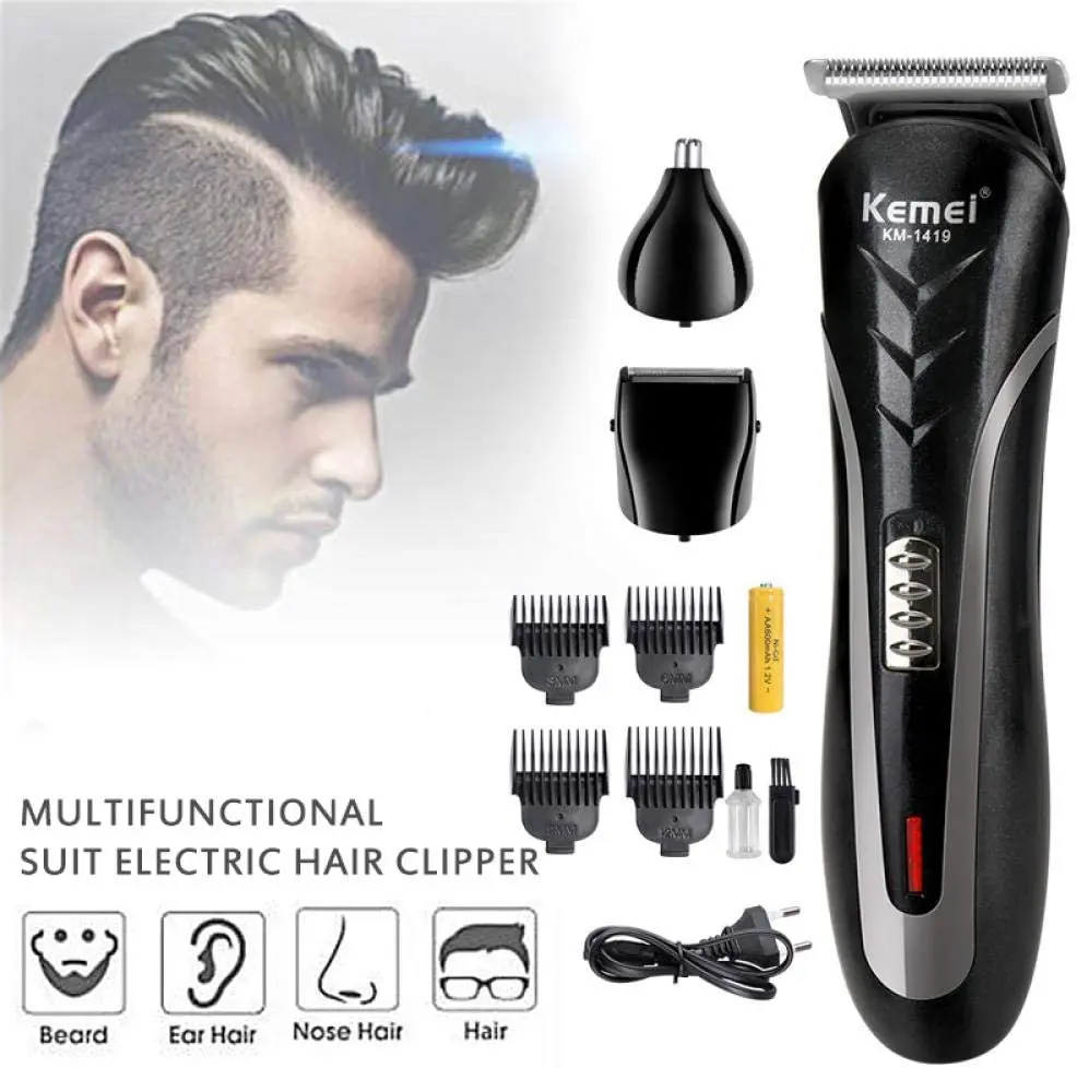 

kemei electric Hair Trimmer KM-1419 dry battery Hair Clipper 3 in 1electric shaver razor nose hair trimmer