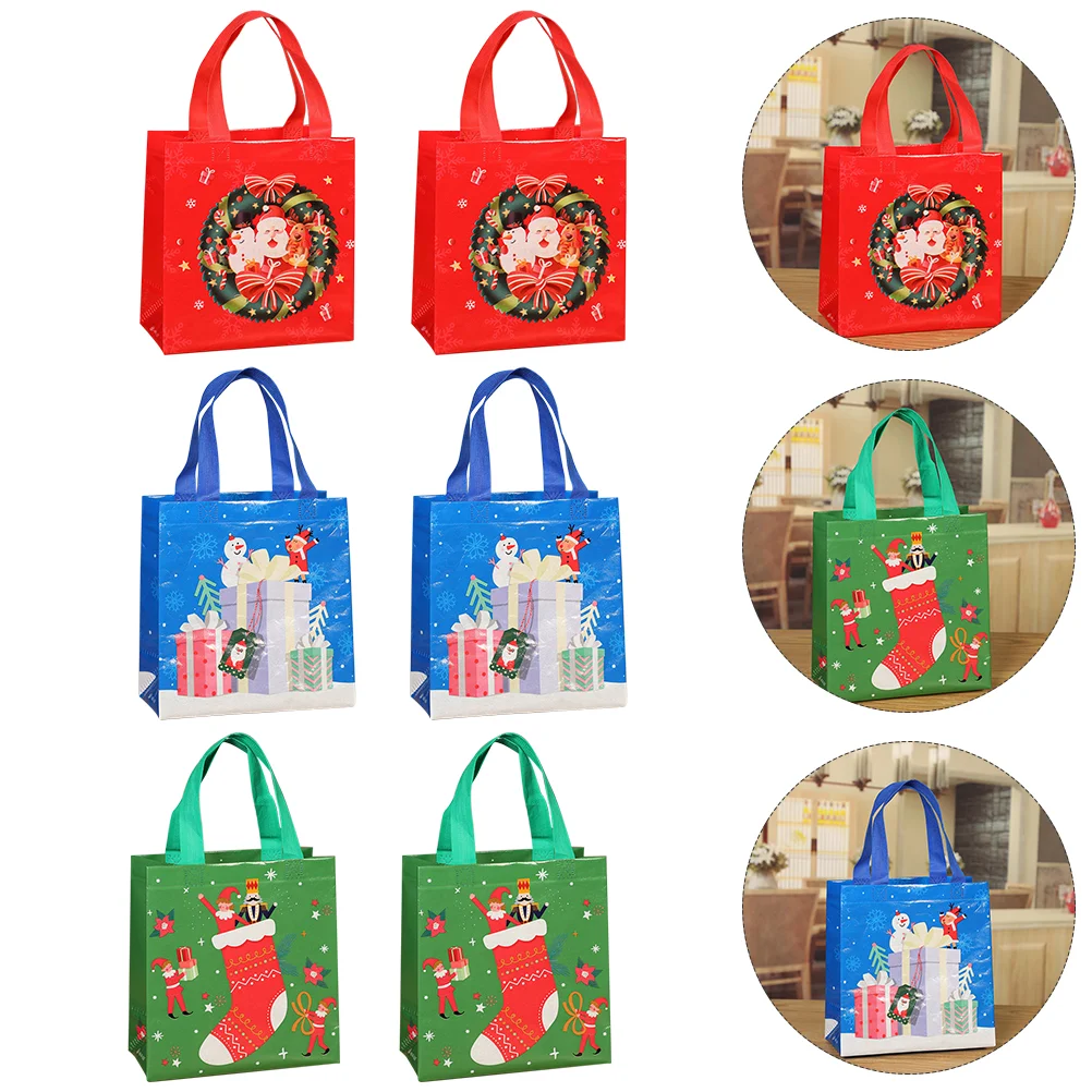 12pcs Christmas Non-Woven Bags Large Christmas Tote Bags Shopping Bag with Handles
12pcs Christmas Non-Woven Bags Large Christmas Tote Bags Shopping Bag with Handles