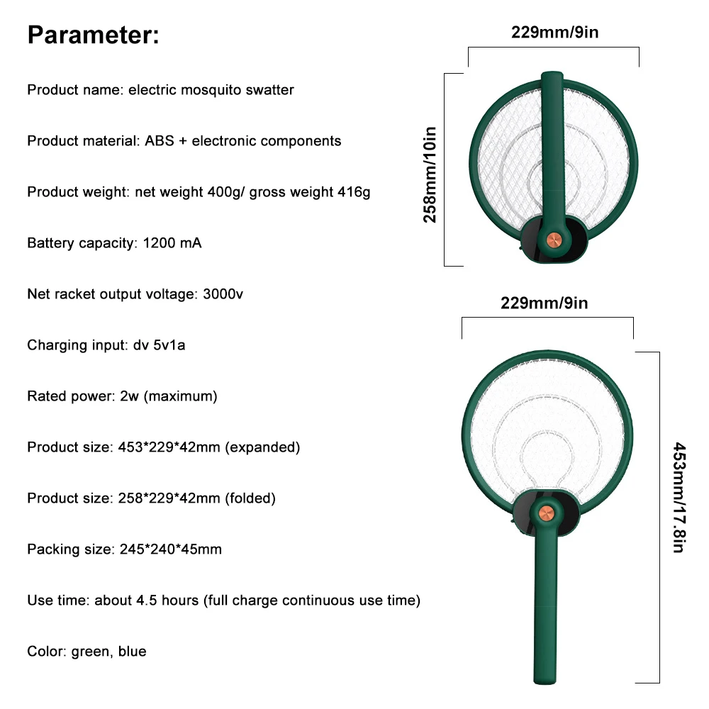 Foldable Electric Mosquito Killing Racket With Lamp Anti Mosquito Trap Swatter Mosquito Repellent Lamp Bug Zapper Killer Trap
Foldable Electric Mosquito Killing Racket With Lamp Anti Mosquito Trap Swatter Mosquito Repellent Lamp Bug Zapper Killer Trap