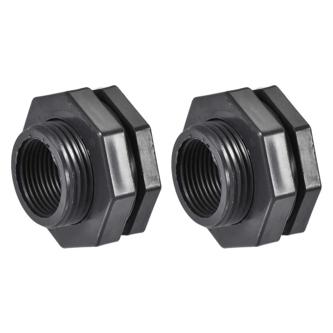 Uxcell Bulkhead Fitting, G3/4 Female, with Silicone Gasket, for Water Tanks, PVC, 2Pcs
Uxcell Bulkhead Fitting, G3/4 Female, with Silicone Gasket, for Water Tanks, PVC, 2Pcs