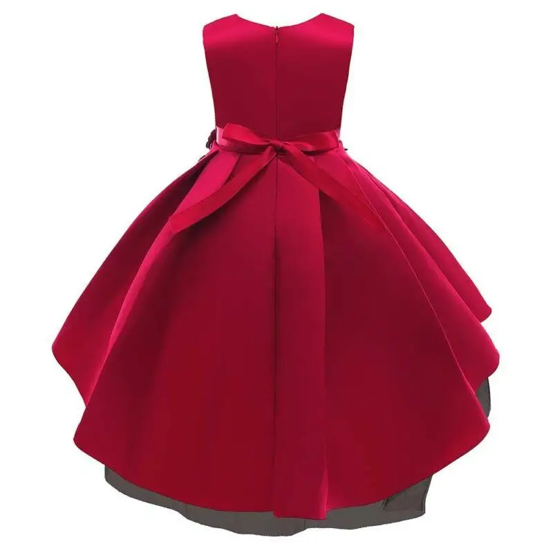 Children Girls Dress Red Sleeveless Round Neck Embroideried Princess Gown Floral Formal Court Dresses Girls Kids Clothes
Children Girls Dress Red Sleeveless Round Neck Embroideried Princess Gown Floral Formal Court Dresses Girls Kids Clothes