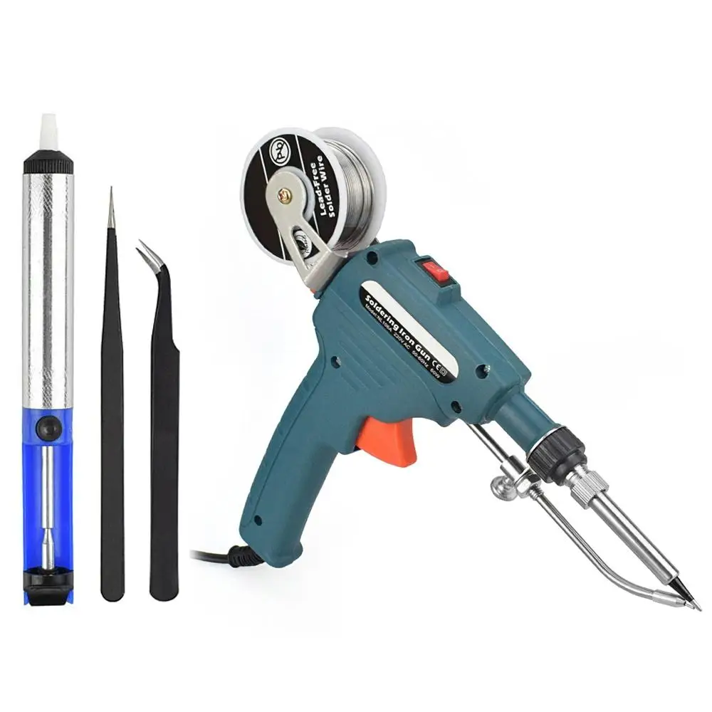 Durable Electric Iron Kit Soldering 60W Portable Repair Tool Soldering Iron Suit Hand Held Handheld Puller Tools Dark Green
Durable Electric Iron Kit Soldering 60W Portable Repair Tool Soldering Iron Suit Hand Held Handheld Puller Tools Dark Green