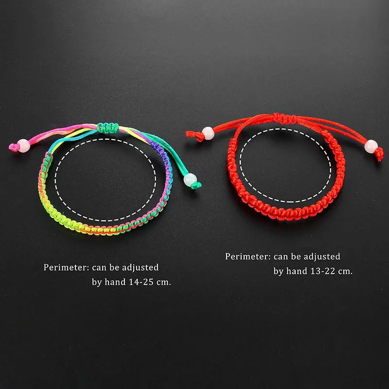 1Lot Red Rope Weave Lucky Handmade Bracelet Traditional Chinese Knot Wax String Bracelet Jewelry Gifts For Women Men
1Lot Red Rope Weave Lucky Handmade Bracelet Traditional Chinese Knot Wax String Bracelet Jewelry Gifts For Women Men