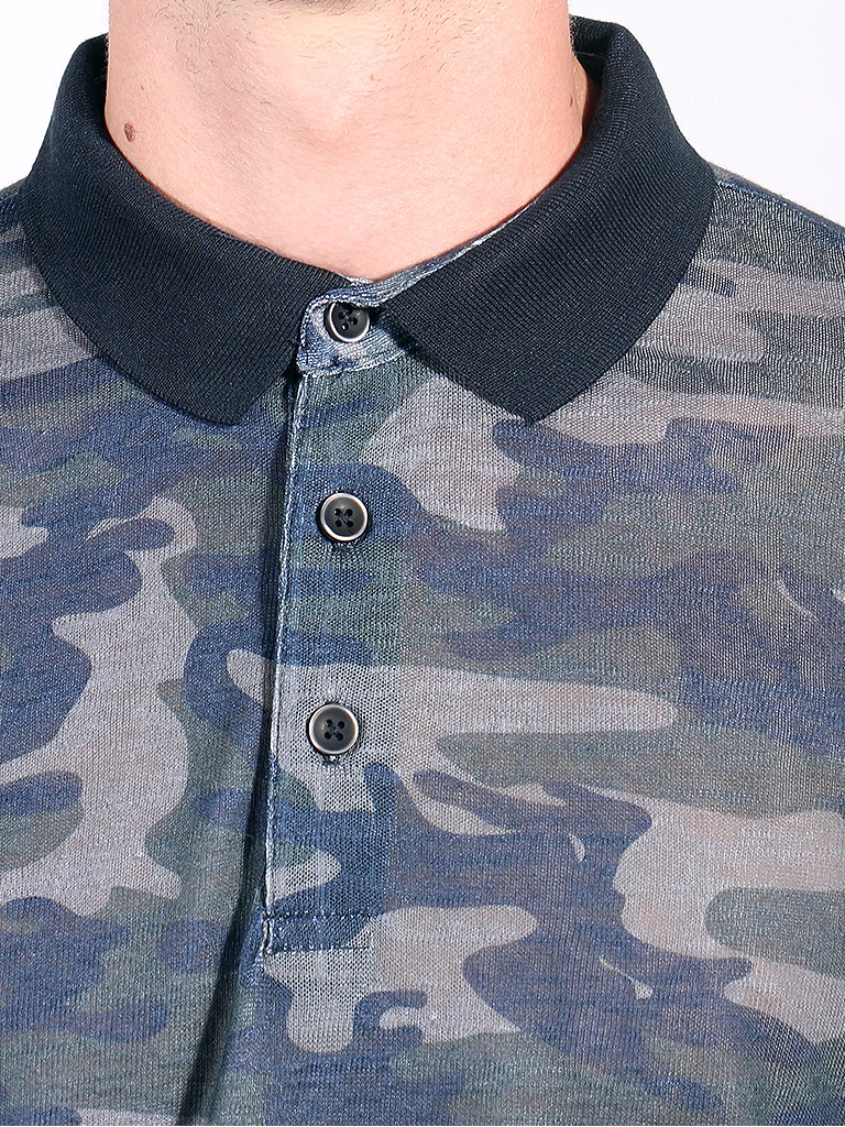 Camouflage Pattern Mens Polo Neck T-shirt
Camouflage Pattern Mens Polo Neck T-shirt