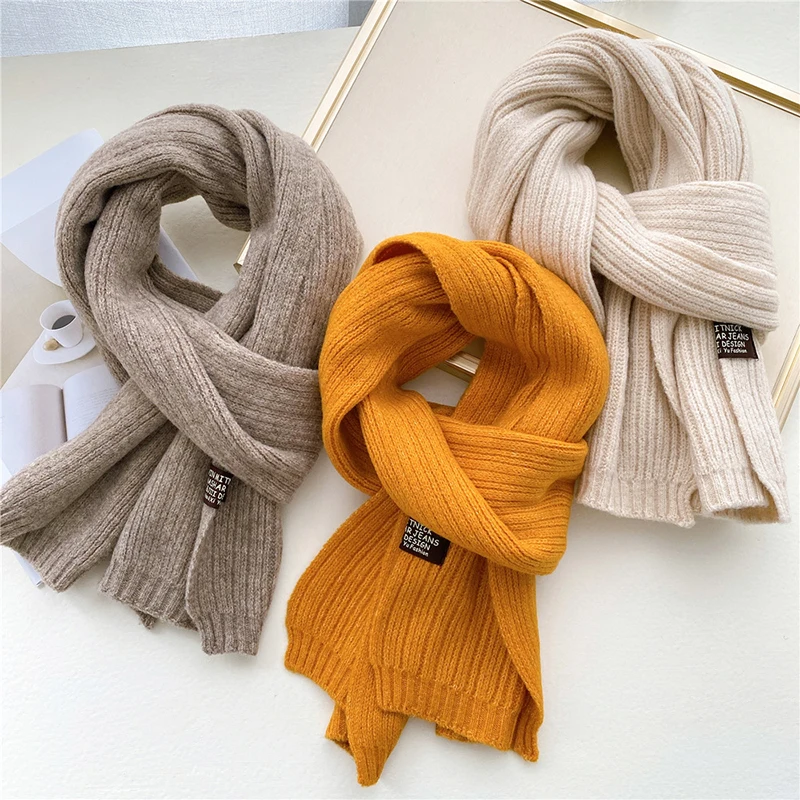 Comfortable Warmer Scarf Simple Long Skinny Scarf Thicken Soft Sweet Ins Knitted Scarves Neckerchief Temperament Cashmere Scarf
Comfortable Warmer Scarf Simple Long Skinny Scarf Thicken Soft Sweet Ins Knitted Scarves Neckerchief Temperament Cashmere Scarf