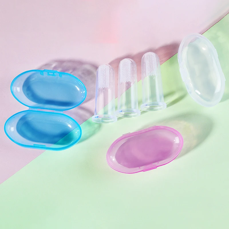 Baby Finger Toothbrush Children Teeth Clear Baby Care Products Soft Silicone Infant Tooth Brush Rubber Cleaning Baby Brush + Box
Baby Finger Toothbrush Children Teeth Clear Baby Care Products Soft Silicone Infant Tooth Brush Rubber Cleaning Baby Brush + Box
