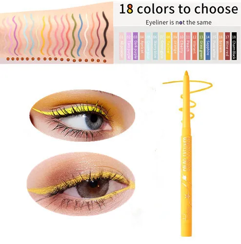 18 Color Waterproof Eyeliner Gel Pencil Red Brown Soft Easy Wear High Pigment Professional Lasting Eyes Makeup TSLM1
18 Color Waterproof Eyeliner Gel Pencil Red Brown Soft Easy Wear High Pigment Professional Lasting Eyes Makeup TSLM1