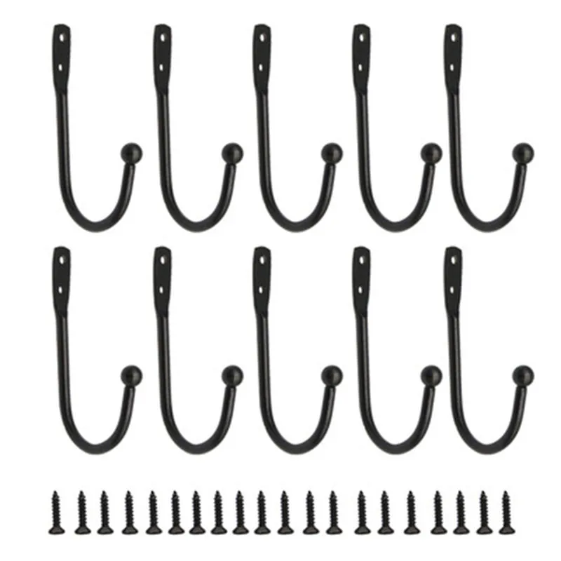 Hooks Iron Clothes and Hats Wall Single Row Hooks Home Multi Function Modern Simplicity Accessories Portable Black Spray Plastic 
Hooks Iron Clothes and Hats Wall Single Row Hooks Home Multi Function Modern Simplicity Accessories Portable Black Spray Plastic
