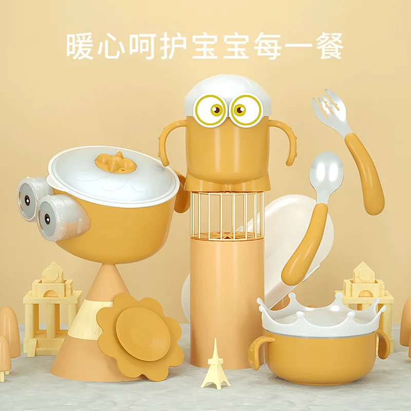 Children's Bowl 316 Stainless Steel Baby Food Supplement Bowl Cup Spoon Fork Cartoon Baby Cutlery Set Insulation
Children's Bowl 316 Stainless Steel Baby Food Supplement Bowl Cup Spoon Fork Cartoon Baby Cutlery Set Insulation