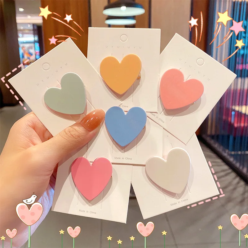 Korean Sweet Candy Color Girl Love Shape Hair Clip Lovely Hair Clip Girls Hair Accessories Girl Hair Accessoires Women
Korean Sweet Candy Color Girl Love Shape Hair Clip Lovely Hair Clip Girls Hair Accessories Girl Hair Accessoires Women
