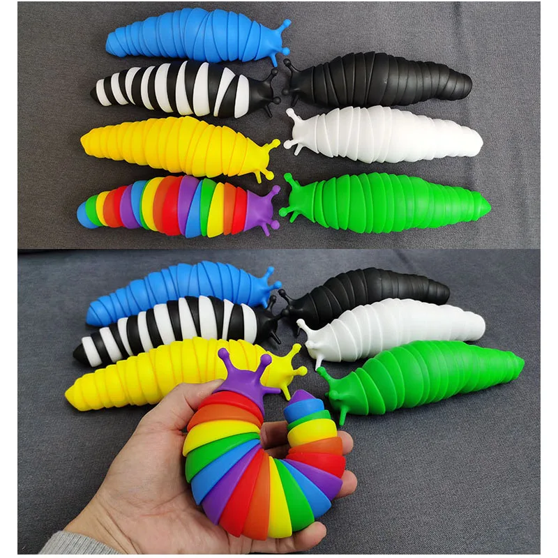 New Fidget Slug Fidget Sensory Toys Rainbow Snails Anti-stress Toy Fingertip Sounds Relief Autism Children Boy Gift
New Fidget Slug Fidget Sensory Toys Rainbow Snails Anti-stress Toy Fingertip Sounds Relief Autism Children Boy Gift