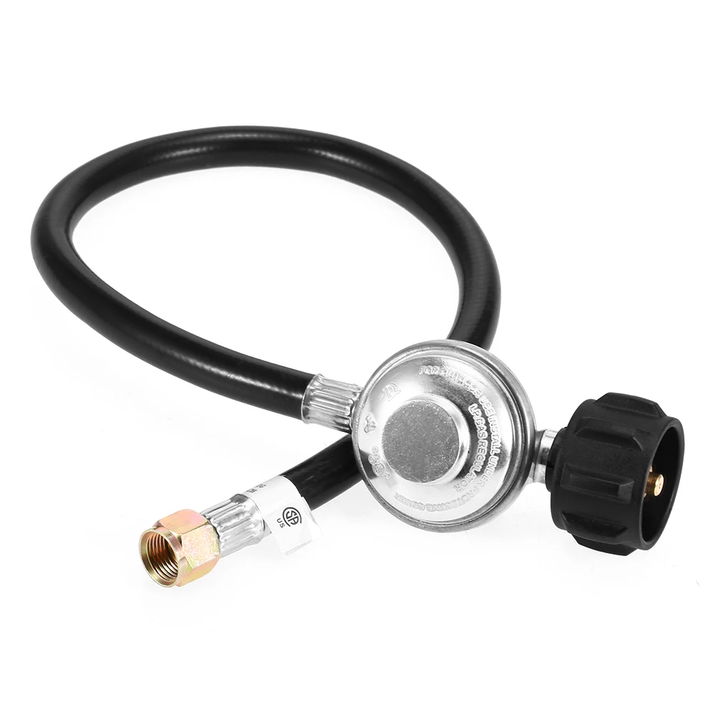 24 IINCH Propane Hose Regulator QCC1/Type-1 LPG Hose with 3/8'' Female Flare Nut for Most Gas Grill Heater Fire Pit Table
24 IINCH Propane Hose Regulator QCC1/Type-1 LPG Hose with 3/8'' Female Flare Nut for Most Gas Grill Heater Fire Pit Table