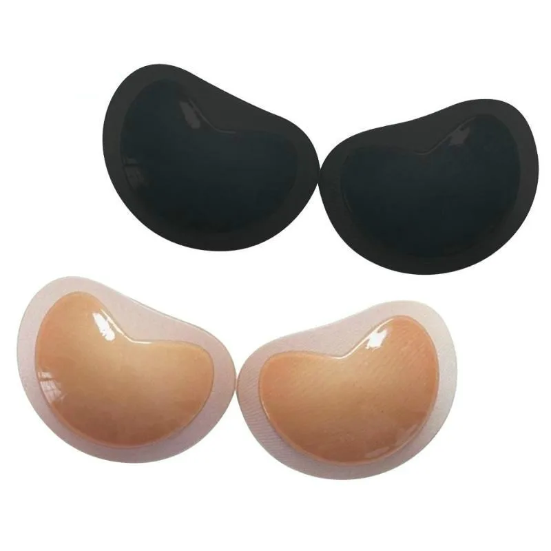 

Women Thick Swimsuit Inserts Invisible Self-adhesive Silicone Nipple Bra Pads Summer Chest Cups Push Up Breast Form Removeable
