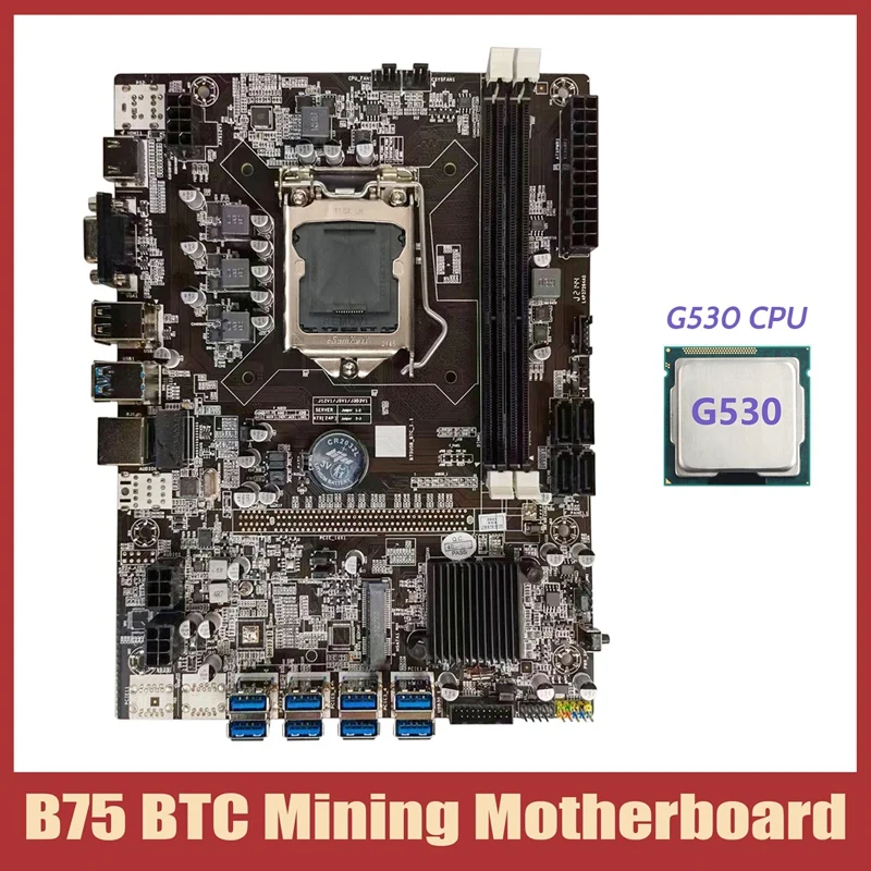 Материнская плата для майнинга B75 BTC + процессор G530 LGA1155 8xpcie USB адаптер Поддержка 2XDDR3 MSATA B75 USB BTC материнская плата для майнинга
Материнская плата для майнинга B75 BTC + процессор G530 LGA1155 8xpcie USB адаптер Поддержка 2XDDR3 MSATA B75 USB BTC материнская плата для майнинга