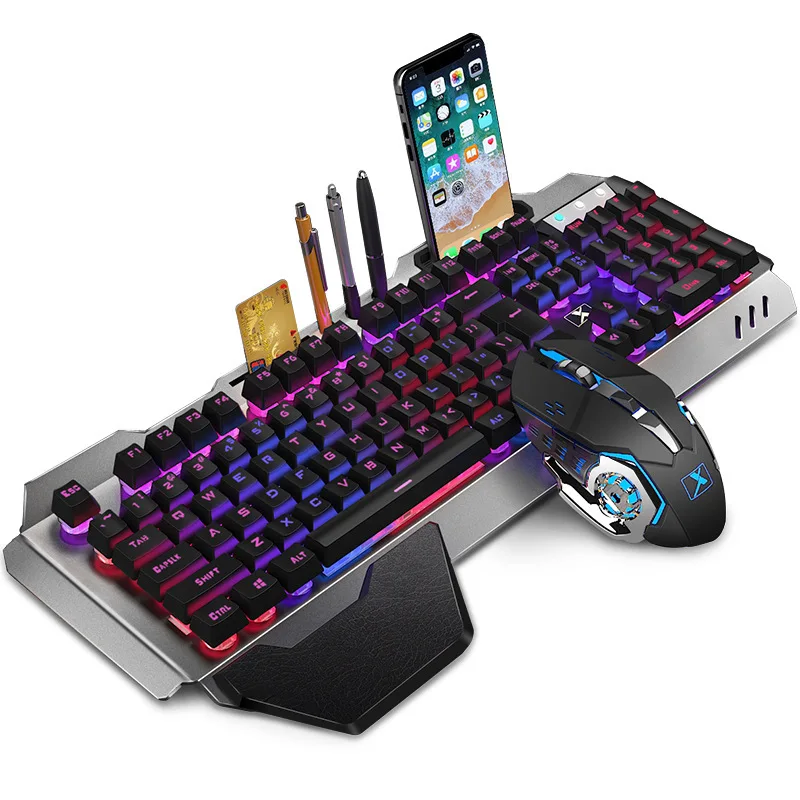 K680 Wireless Gaming Keyboard and Mouse Set Rechargeable Backlit Mechanical 2.4G Black/white LED Keyboard and Mouse Combination
K680 Wireless Gaming Keyboard and Mouse Set Rechargeable Backlit Mechanical 2.4G Black/white LED Keyboard and Mouse Combination