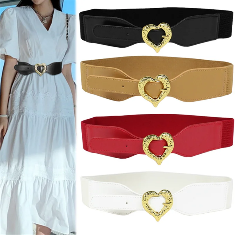 2021 Belt European and American Style Heart buckle design Belts for Women Elastic Corset Belts
2021 Belt European and American Style Heart buckle design Belts for Women Elastic Corset Belts