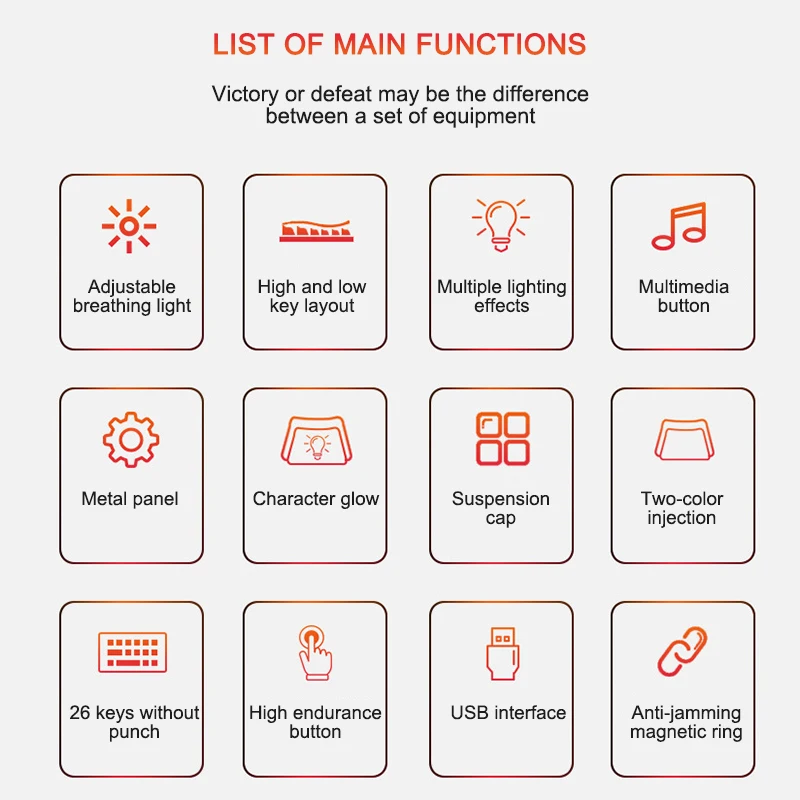 Nice Multi-Function RGB Backlit Mechanical Keyboard Keyboard Support Function Wired Gaming Mechanical Keyboard Cool Experience
Nice Multi-Function RGB Backlit Mechanical Keyboard Keyboard Support Function Wired Gaming Mechanical Keyboard Cool Experience