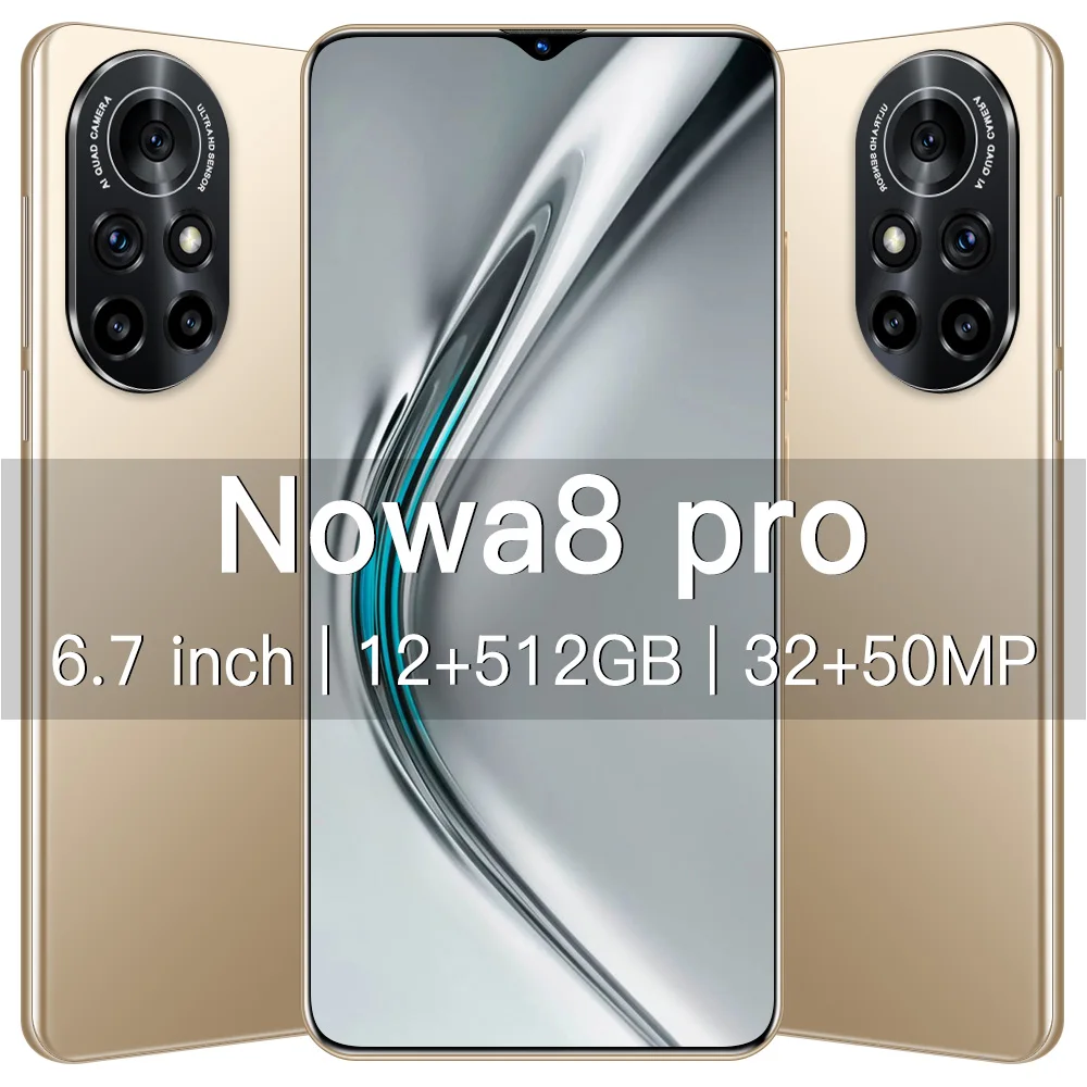 NFC 6.7Inch HD Screen Nowa8 Pro 5G Smart Phone 12+512G Big Memery Fingerprint ID Face Unlock Dual SIM HUAWE Hornor Mobile Phone
NFC 6.7Inch HD Screen Nowa8 Pro 5G Smart Phone 12+512G Big Memery Fingerprint ID Face Unlock Dual SIM HUAWE Hornor Mobile Phone
