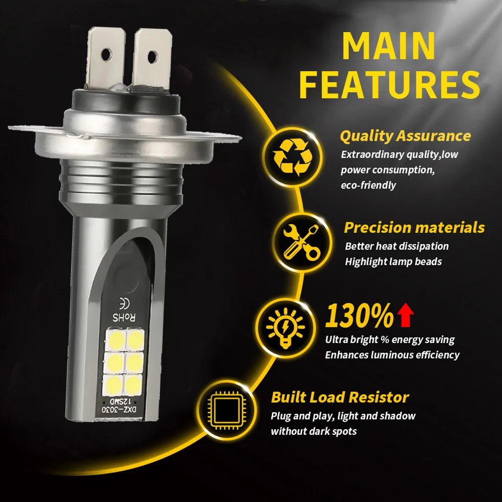 4Pcs H7 LED Headlight Bulb Mini H7 + H7 Combo Headlight Bulbs Kit High Low Beam 120W 26000LM 6000K Kit
4Pcs H7 LED Headlight Bulb Mini H7 + H7 Combo Headlight Bulbs Kit High Low Beam 120W 26000LM 6000K Kit