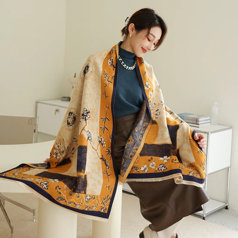 2021 зимний шарф, кашемировые женские шали из пашмины, женское плотное одеяло, мягкая Палантин из фуляра, бандана, фирменные шарфы 
2021 зимний шарф, кашемировые женские шали из пашмины, женское плотное одеяло, мягкая Палантин из фуляра, бандана, фирменные шарфы