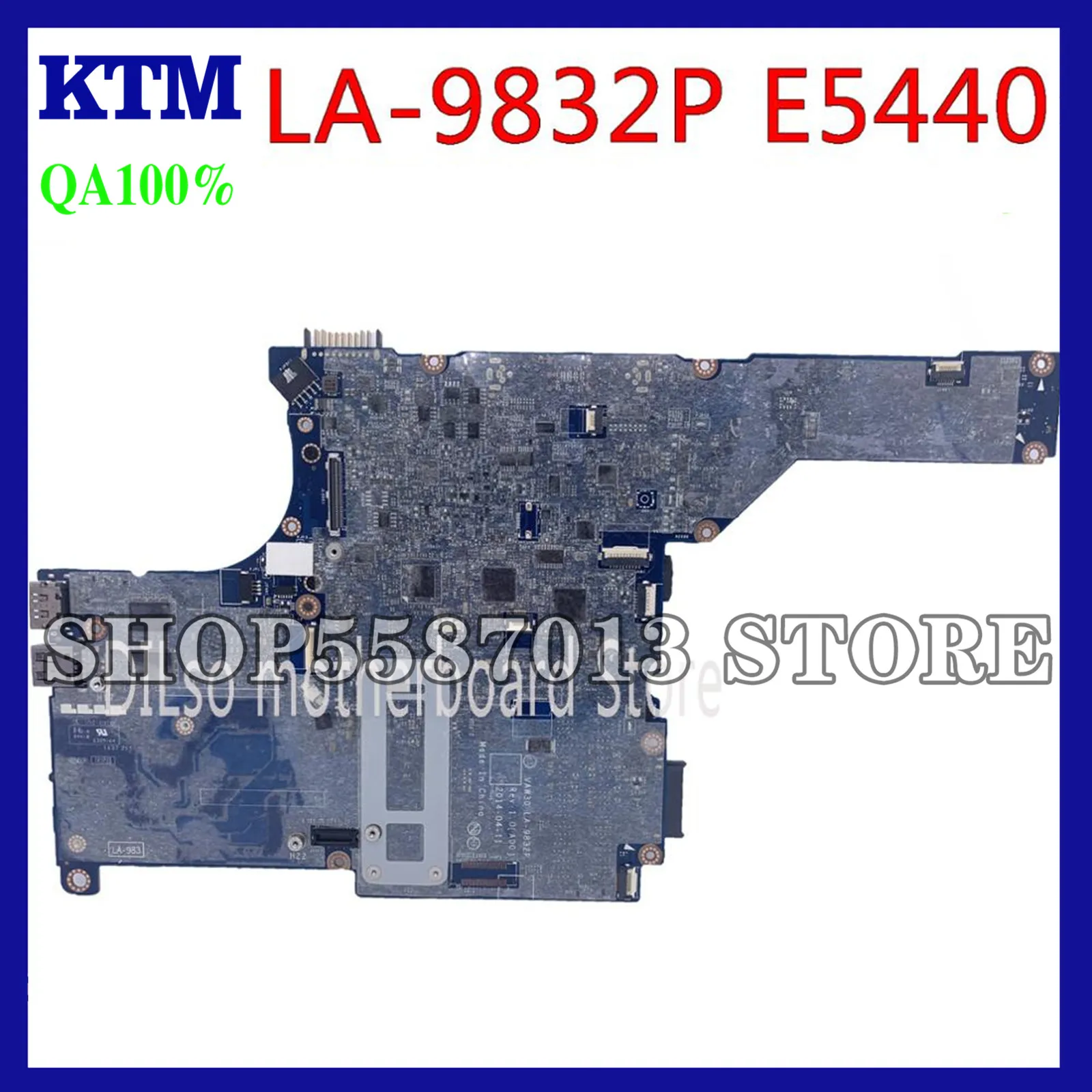 KEFU LA-9832P Motherboard For DELL E5440 Laptop Motherboard I3-4005U/I3-4010U VAW30 LA-9832P GT720M Tested original Motherboard
KEFU LA-9832P Motherboard For DELL E5440 Laptop Motherboard I3-4005U/I3-4010U VAW30 LA-9832P GT720M Tested original Motherboard