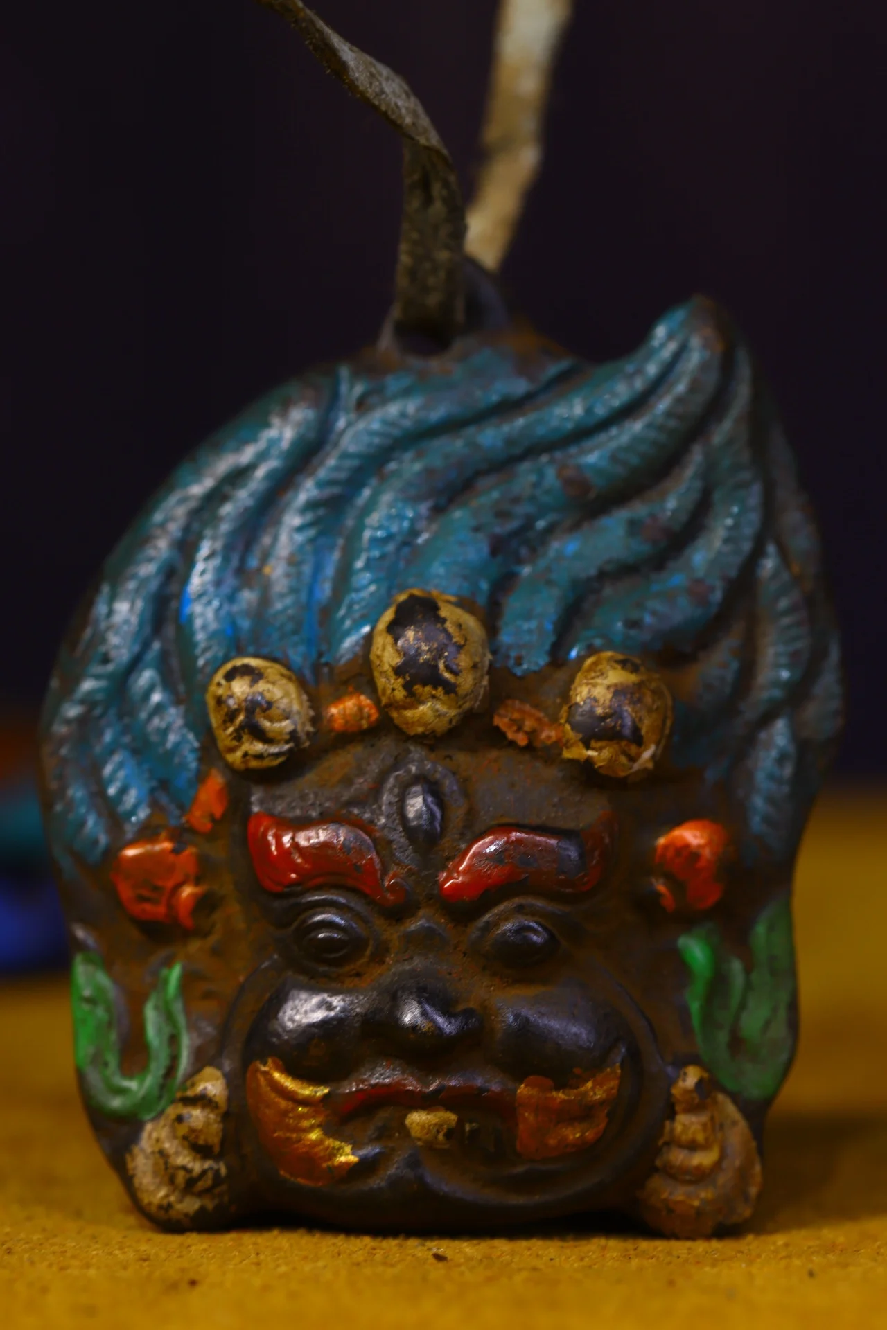 

Коллекция тибетских храмов Махакала 2 дюйма, подвеска на голову с изображением бронзы, черепа, амулет, дхарма, поклонение в зале, городском д...