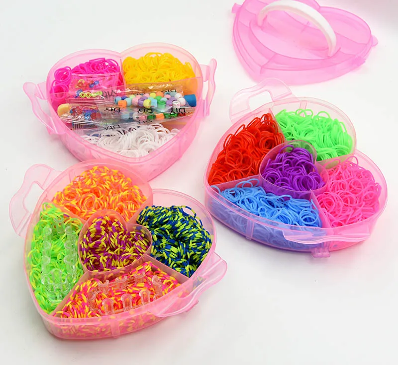 DIY Toy Rubber Loom Bands Box Set Kid Bracelet Silicone Rubber Bands Elastic Weave Loom Bands Children Arts Crafts Toys
DIY Toy Rubber Loom Bands Box Set Kid Bracelet Silicone Rubber Bands Elastic Weave Loom Bands Children Arts Crafts Toys