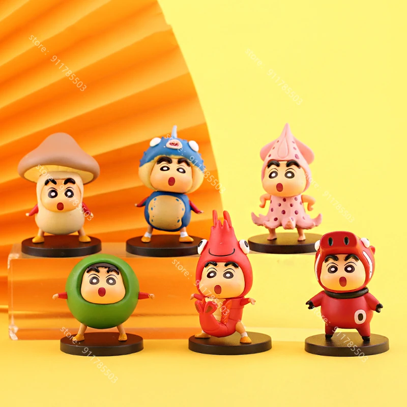 6pcs Set Crayon Shins Chan Ingredients Series Toys Doll Shinchan Action Figure Models Cartoon Anime Kid Toys
6pcs Set Crayon Shins Chan Ingredients Series Toys Doll Shinchan Action Figure Models Cartoon Anime Kid Toys
