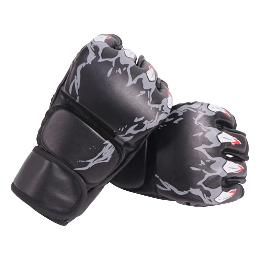 Thickened Women Men Half Finger Boxing Gloves MMA Sanda Professional Punching Combat Muay Thai kick boxing gloves Q
Thickened Women Men Half Finger Boxing Gloves MMA Sanda Professional Punching Combat Muay Thai kick boxing gloves Q