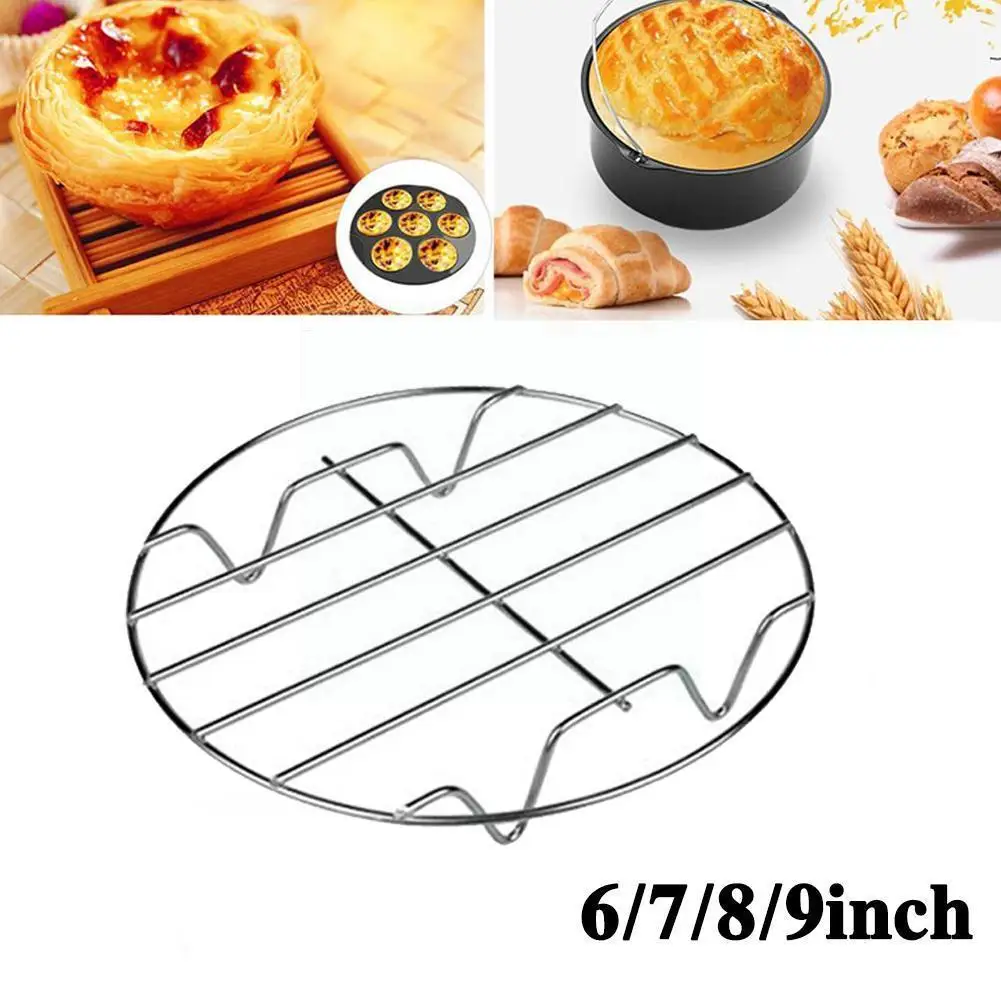 6/7/8/9 Inch Air Fryer Accessories Fit For 2.5-6.4qt Air Fryer Kitchen High-quality Steel Single-layer Grill Rack Grid Y3u0
6/7/8/9 Inch Air Fryer Accessories Fit For 2.5-6.4qt Air Fryer Kitchen High-quality Steel Single-layer Grill Rack Grid Y3u0