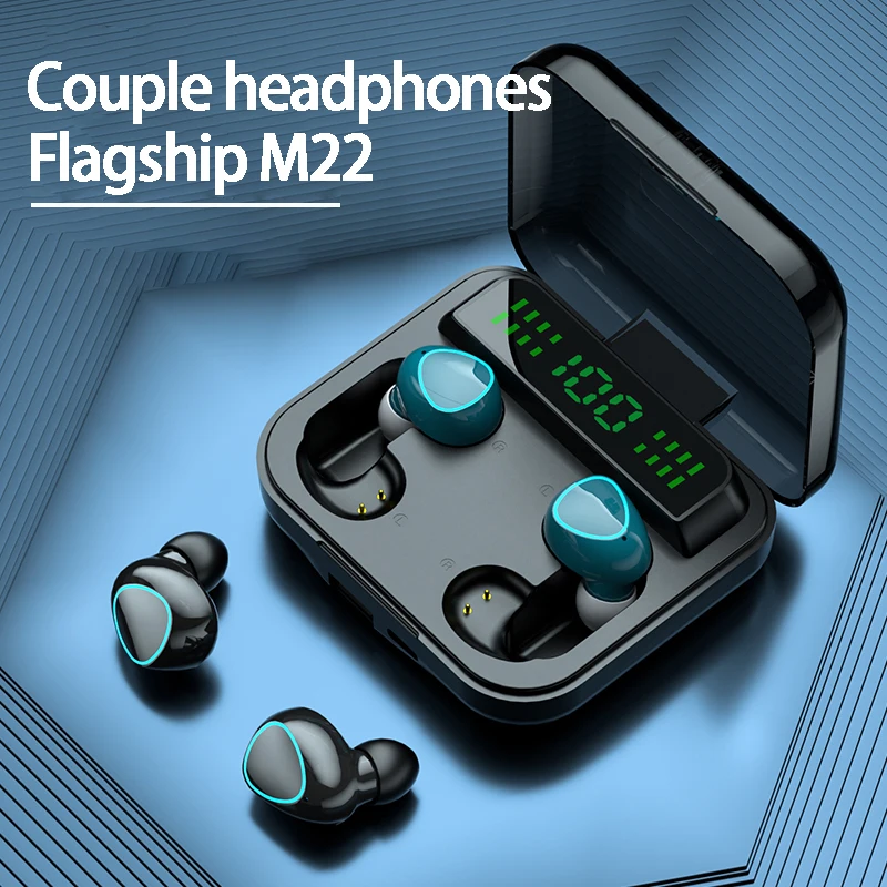 TWS Bluetooth 5.0 Earphones 2200mAh Charging Box Wireless Headphone 9D Stereo Sports Waterproof Earbuds Headsets With Microphone
TWS Bluetooth 5.0 Earphones 2200mAh Charging Box Wireless Headphone 9D Stereo Sports Waterproof Earbuds Headsets With Microphone