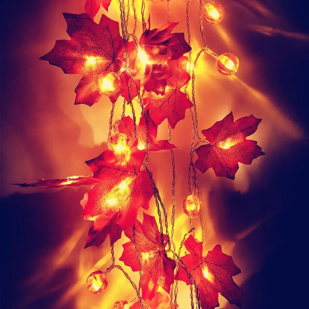 LED String Light Pumpkin Maple Leaf Garland Light for Thanksgiving Christmas Garden Party Room Decor
LED String Light Pumpkin Maple Leaf Garland Light for Thanksgiving Christmas Garden Party Room Decor