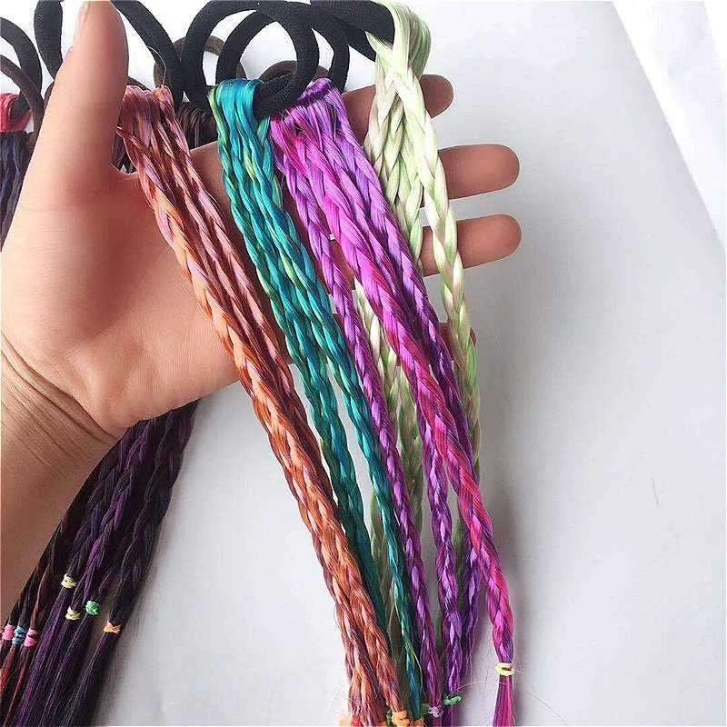 2021 HOT SALE 1PC Cute Girls Wig Color Gradient Braid Children's Hair Ring Braid Imitation Braid Braid Rope Hair Braider
2021 HOT SALE 1PC Cute Girls Wig Color Gradient Braid Children's Hair Ring Braid Imitation Braid Braid Rope Hair Braider