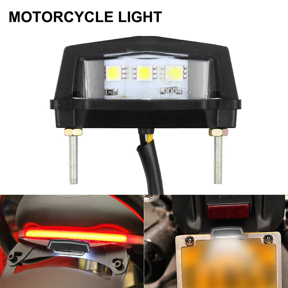 Waterproof 12V Mini Motorcycle License Plate Frame Light LED Tail Rear Light Universal Motorcycle License Light Lamp License
Waterproof 12V Mini Motorcycle License Plate Frame Light LED Tail Rear Light Universal Motorcycle License Light Lamp License