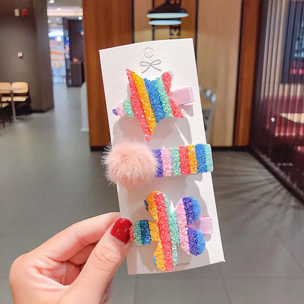 3/5pcs/Set New Girls Cute Rainbow Star Flower Hairpins Children Sweet Hair Clips Barrette Hair Ornament Fashion Hair Accessories
3/5pcs/Set New Girls Cute Rainbow Star Flower Hairpins Children Sweet Hair Clips Barrette Hair Ornament Fashion Hair Accessories
