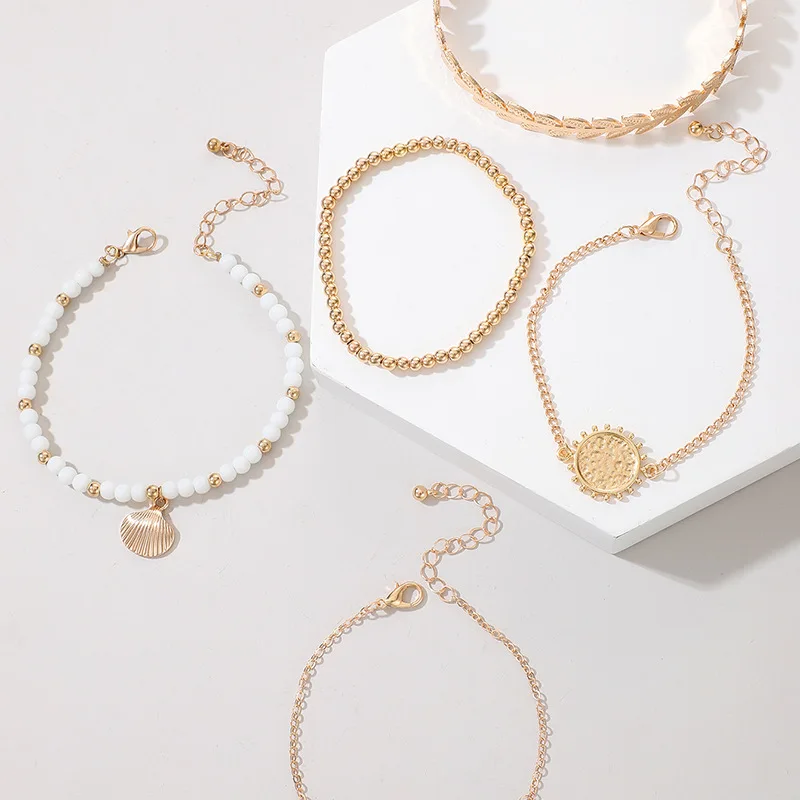 2021 New Bohemian Gold Color Beads Pearl Shell Multilayer Beaded Bracelets Set for Women Leaves Bracelet Charm Party Jewelery
2021 New Bohemian Gold Color Beads Pearl Shell Multilayer Beaded Bracelets Set for Women Leaves Bracelet Charm Party Jewelery