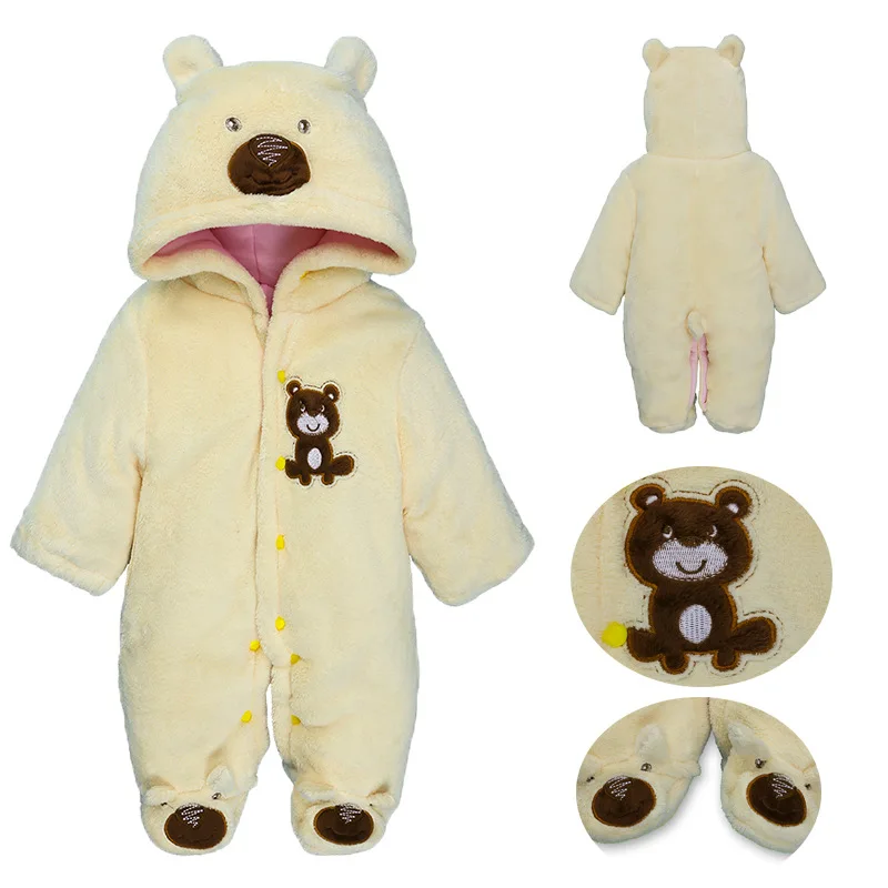 Autumn and winter clothing newborn thick piece one-piece coral fleece cartoon baby romper romper
Autumn and winter clothing newborn thick piece one-piece coral fleece cartoon baby romper romper