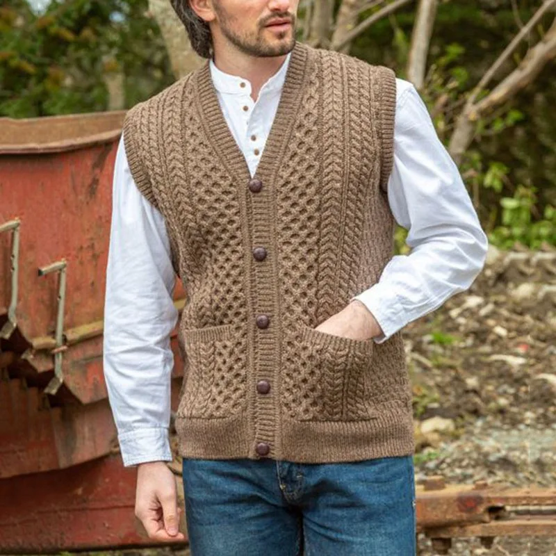 2021 Autumn Winter All-match Fashion Knitted Vest For Men Vintage Zip-up Sweater Cardigan Mens Casual Sleeveless Solid Sweaters
2021 Autumn Winter All-match Fashion Knitted Vest For Men Vintage Zip-up Sweater Cardigan Mens Casual Sleeveless Solid Sweaters