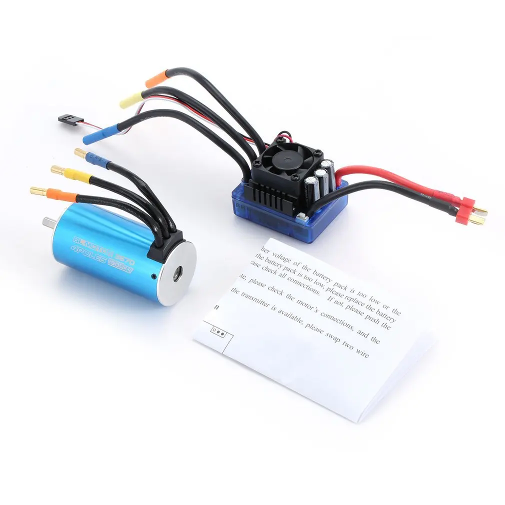 SURPASS HOBBY 3670 4 Poles Sensorless Brushless Motor With 120A Electronic Speed Controller Combo Set For 1/8 RC Car And Truck
SURPASS HOBBY 3670 4 Poles Sensorless Brushless Motor With 120A Electronic Speed Controller Combo Set For 1/8 RC Car And Truck