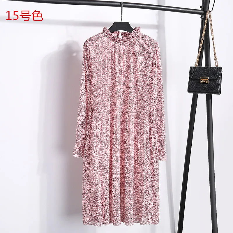 Floral Print Chiffon Dress 2019 Women Spring Flare Sleeve Ruffle Pleated Dress Elastic Waist Vintage Femme Vestidos
Floral Print Chiffon Dress 2019 Women Spring Flare Sleeve Ruffle Pleated Dress Elastic Waist Vintage Femme Vestidos