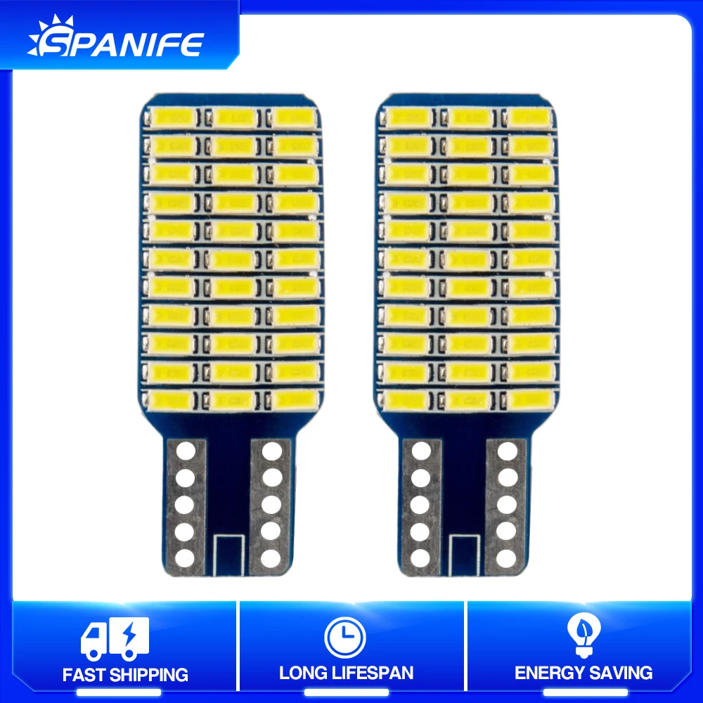 Spanife 10x White Canbus T10 33SMD LED Light ERROR FREE Car Door Instrument Lamp Parking License Plate Lamp Clearance Wedge Bulb
Spanife 10x White Canbus T10 33SMD LED Light ERROR FREE Car Door Instrument Lamp Parking License Plate Lamp Clearance Wedge Bulb