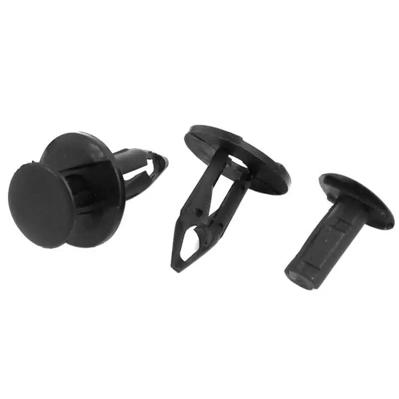 100PCS Diameter 8mm Black Plastic Auto Fasteners Rivets Clips Vehicle Car Bumper Door Panel Fender Liner Clips Retainer Bumper 
100PCS Diameter 8mm Black Plastic Auto Fasteners Rivets Clips Vehicle Car Bumper Door Panel Fender Liner Clips Retainer Bumper