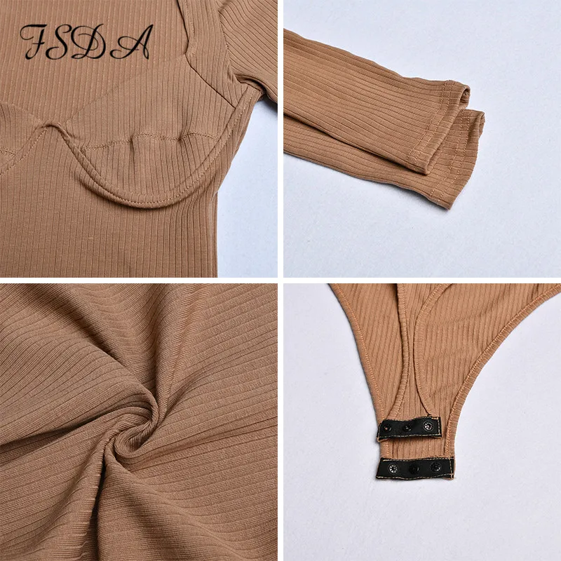 FSDA V Neck Casual Women Bodysuit Long Sleeve Sexy Body Top Autumn Black Party Khaki Winter Solid Knit Bodysuits
FSDA V Neck Casual Women Bodysuit Long Sleeve Sexy Body Top Autumn Black Party Khaki Winter Solid Knit Bodysuits