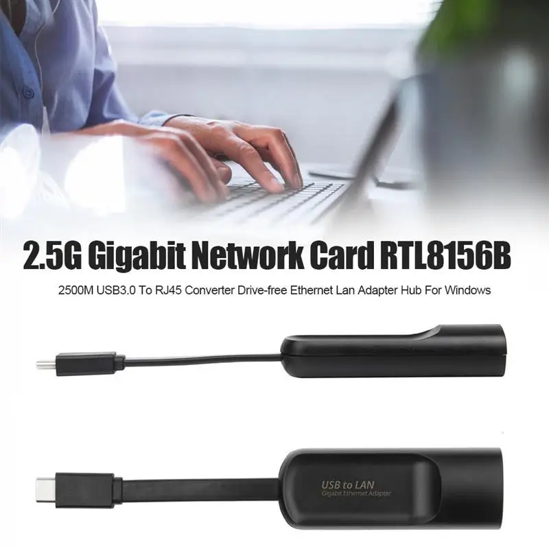 Гигабитная сетевая карта 2,5G RTL8156B 2500M Type-C к RJ45 преобразователю без привода Ethernet Lan адаптер концентратор для Windows
Гигабитная сетевая карта 2,5G RTL8156B 2500M Type-C к RJ45 преобразователю без привода Ethernet Lan адаптер концентратор для Windows