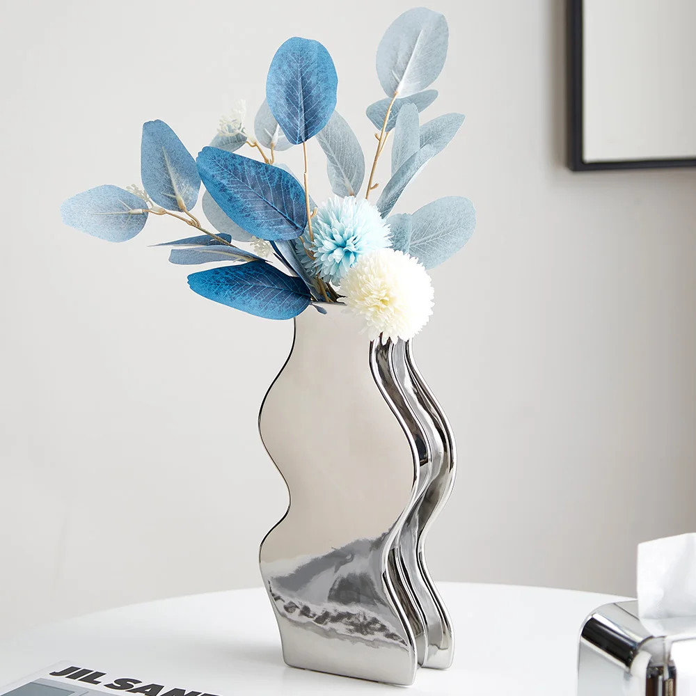 Ceramic Vase Home Decoration Silver Household Plant Vase Minimalist Decor Home Office Decor Modern Decor Nordic Decoration Home
Ceramic Vase Home Decoration Silver Household Plant Vase Minimalist Decor Home Office Decor Modern Decor Nordic Decoration Home