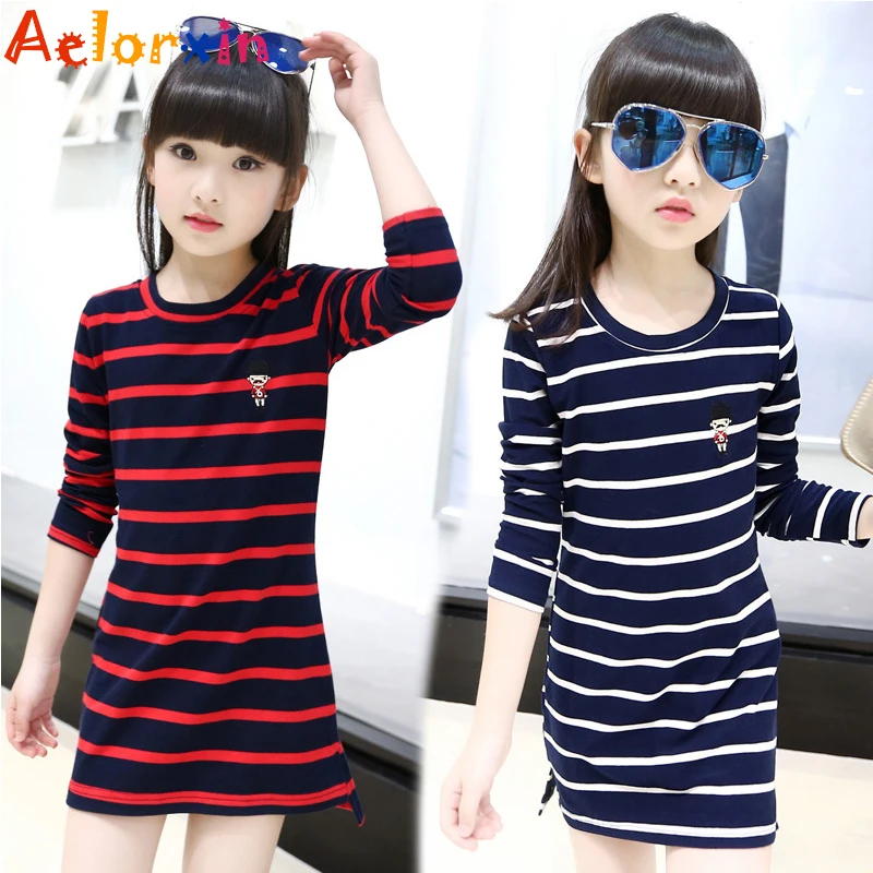 Aelorxin 2017 Kids Girls Dress Cotton Striped Long Sleeve Girls Clothing Autumn Casual Children Girls Dress 4 - 14 Years Old
Aelorxin 2017 Kids Girls Dress Cotton Striped Long Sleeve Girls Clothing Autumn Casual Children Girls Dress 4 - 14 Years Old